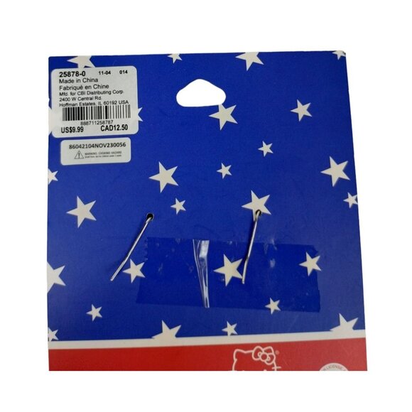 Hello Kitty Earrings With Independence Day Limited Edition Claires Exclusive - Picture 4 of 5